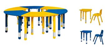 Vibrant Kids Furniture Set: Fun Table and Chair Duo - Guangzhou Flyfashion Furniture Co., Ltd. - China