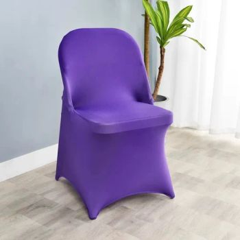 Wholesale Stretch Party Banquet Chair Slipcovers White Wedding Spandex Folding Chair Cover for Events Decoration - Hongkong XQ Trading Co., Limited - China