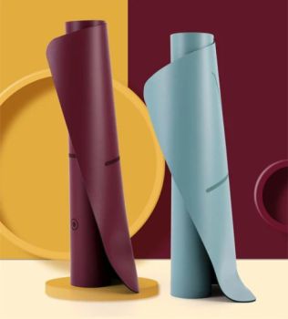 Foldable Eco Friendly Yogo Mat Non Slip PU Leather Rubber Base Yoga Mats - Bei Mei Ti Home Supplies (Shenzhen) Co., Ltd - China