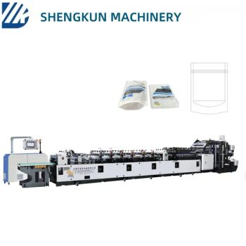 Multifunctional 3 Side Sealing with Gusset Plastic Bag Double Feeding Zipper Pouch Making Machine - Wuxi Shengkun Machinery Co., Ltd. - China