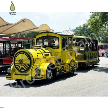 Outdoor Playground Amusement Park Tourist Train Kiddie Ride for Playground Equipment - TIANJIN BROTHER TOURIST TRAIN CO., LTD - China