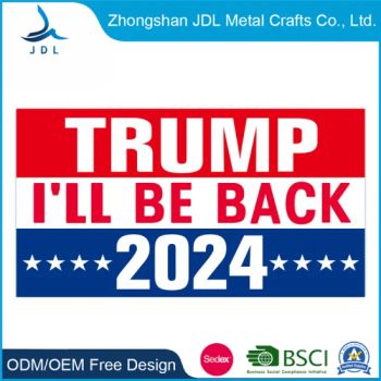 Wholesale Promotional Items Election Results PVC Coated Fabric Donald Trum 2024 Advertising Feather Printing Craft Tigray Pole Bracket Block out Flag Banner - Zhongshan JDL Metal Crafts Co., Ltd. - China