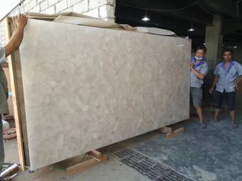 White Semi-Precious Smoky Quartz Stone Slab Price Origin China Thickness 18mm Stone Form Slab Technics Natural Size - Guangzhou Sarhang Stone Solutions Limited. - China