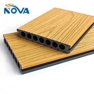 Waterproof WPC Decking Solid Composite Decking Board WPC Outdoor WPC Decking Wood Plastic Composite - LINYI NOVA DECORATION MATERIALS CO., LTD. - China