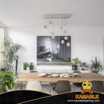 Custom Modern Multi Glass Balls Pendant Light in Living Room MOQ 5 PCS Origin China Finish Clear Trademark No Style - Zhongshan Kamable Lighting Co., Ltd. - China