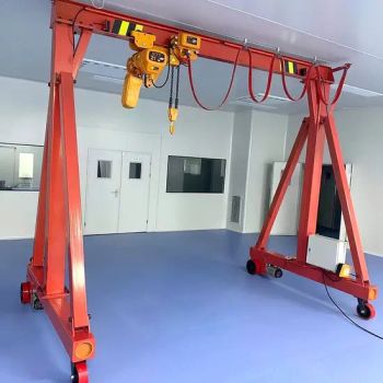 1t 2t 3t 5t Adjustable Mobile Gantry Cranes with Electric Chain Hoist - HENAN NYBON MACHINERY CO., LTD. - China