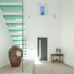 Tempered Laminated Glass Floating Staircase Indoor Stairs Design - Shenzhen Prima Industry Co., Ltd. - China