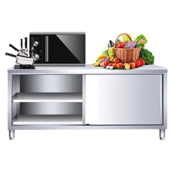 Sliding Door Kitchen Storage Cabinet Stainless Steel Cupboard for Industrial Kitchen Equipment - Qingdao Haishihua Industry and Trade Co., Ltd. - China