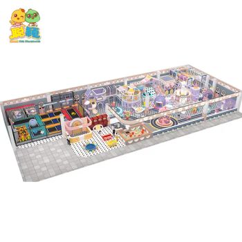 Plastic Rainbow Color Wooden Soft Fun Play House Colorful Indoor/Outdoor Soft Playground with Kids Toys - Guangzhou Smart Sports Equipment Co., Ltd. - China