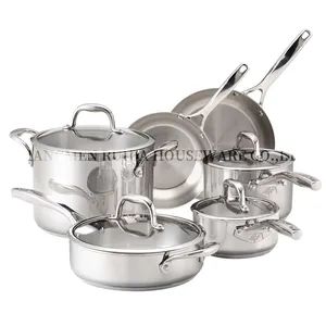 Professional Kitchenware Nonstick Frypan Stainless Steel Cookware Sets with Lid - Jiangmen Ruida Metal Products Co., Ltd. - China