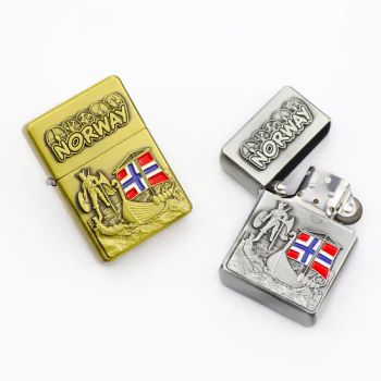 Wholesale Custom Norway Souvenirs Metal Lighter Cigar Cigarette Smoking Kerosene Oil Lighter - Zhongshan Saiya Souvenirs & Gifts Manufacturer - China