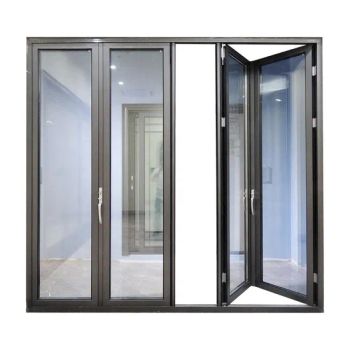 Energy Saving Design Bifold Exterior Aluminum Glass Folding Patio Doors Accordion Door - Foshan Wanjia Window and Door Co., Ltd. - China