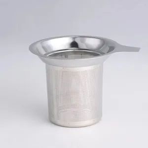 304 Stainless Steel Single Handle Loose Leaf Tea Strainer Filter Print Logo for Put Tea Leaves Mugs Cup Tea Infuser - Anhui Xianwei E-Commerce Co., Ltd - China