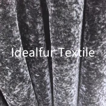 Soft Touch Snow Lotus Faux Wool Fabric for Elegant Home Dé Cor - NINGBO IDEALFUR TEXTILE CO., LTD. - China
