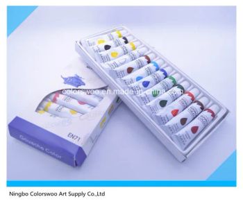 12*12ml Non Totic Gouache Color Paint in Aluminum Tube User Age3+ Volume 12ml Origin China Trademark OEM Type Art Paints - Ningbo Colorswoo Art Supply Co., Ltd. - China