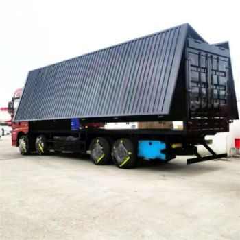 2-Axle Steel Box Cargo Wing Van Semi Trailer Remote Opening Truck Trailers for Sale - Liangshan Shunhang Import and Export Co., Ltd - China