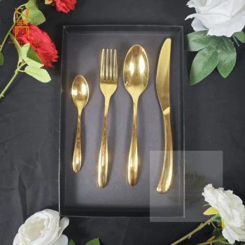 Luxury High Quality Mirror Golden Stainless Steel Wedding Fork and Knife Cutlery Sets for Restaurant Hotel - Foshan Xinsheng Furniture Co., Ltd. - China