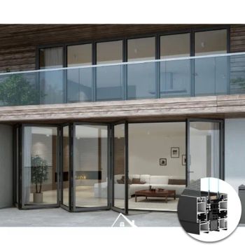Energy Saving Aluminum Folding Sliding Doors for Patio Bi Fold Balcony Accordion Door Bi-Fold Doors - Foshan Cosy House Building Materials Co., Ltd - China