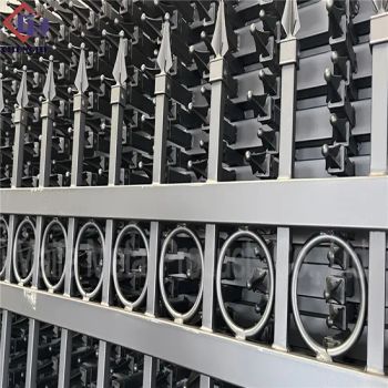 Elegant Steel Garden Fences Durable Wrought Iron Designs Black Garden Fence Commercial Fence/Steel Fence/Safety Fence/Gates/Metal Fence/Security Fence Panel - Hebei Chenghe Metal Wire Mesh Manufacturing Co., Ltd. - China