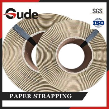 CE Approved Paper Strapping 1400m for Packaging Machines Origin China Trademark GUDE Material Paper Thickness 0.9mm HS Code - Linyi Gude Packaging Products Co., Ltd. - China