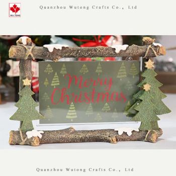 OEM Christmas Tree Photo Frame Indoor Decoration Resin Crafts - Quanzhou Wutongcrafts Co., Ltd. - China