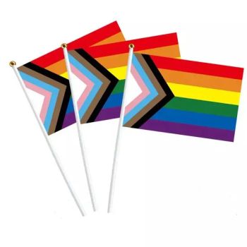 Promotional Item Paper Material Design Print Logo Color Company Hand Flags Banners Custom Hand Flags Banners - Fujian Yidai Premiums Mfg Co., Ltd. - China