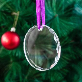 Factory Cheap Wholesale K9 Crystal Glass Ornament Custom Christmas Crystal Glass Round Onrnaments for Christmas Gifts - Fuzhou Whole Line Trading Co., Ltd. - China