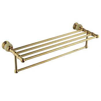 Luxury European Style Brass Plating Gold Jade Marble Bathroom Towel Rack Bath Towel Rack - Shenzhen Vibetop Technology Co., Ltd. - China