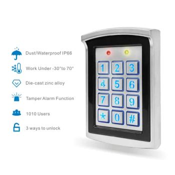 Standalone Metal Door Readers Access Control Keypad Waterproof RFID 125kHz - ZHUHAI RONGTAI ELECTRONICS CO., LTD. - China