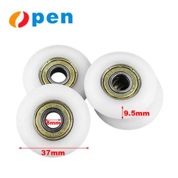 High Quality Nylon Plastic Sliding Roller Bearing 5*23*7mm Suitable for Sliding Doors and Showcases, Curtain Pulleys - Zhejiang Open Electromechanical Technology Co., Ltd. - China
