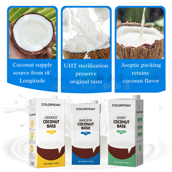 Wholesale UHT Coconut Products Milk Drinks Special for Barista Coconut Latte Coconut Milk best for Coffee Capuchino Matcha Latte - Garcia Food Sdn Bhd - Malaysia