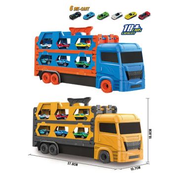 Xinbo Ejection Foldable Transportation Storage Container Truck Model Car 6 Mini Metal Vehicle for Kids Alloy Diecast Toys - Shantou Xinbo Toys Co., Ltd. - China