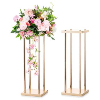 Metal Artificial Flower Geometric Centerpieces Flower Stand for Home Party Wedding Table Decorations - Guangzhou Goldstar Import and Export Company Limited - China