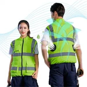 Portable Air-Conditioning Clothes Outdoor Safety Work Color Yellow Origin China Suitable for Men Trademark ice bear Collar Turtle - Nanchang ICE BEAR Cooling and Warming Household Products Co., Ltd. - China