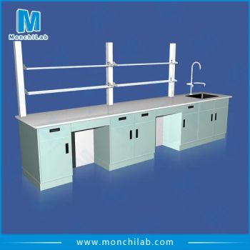 School Chemistry Lab Bench with Reagent Shelf Condition New Model NO. LFLB Guarantee 2 Years Trademark MonchiLab Customized - Guangzhou Monchi Lab Technology Co., Limited - China