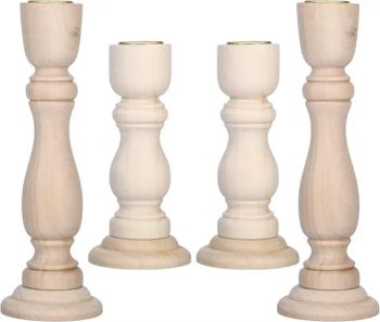 Unfinished Classic Wood Candle Holders - Hefei Sublime International Co., Ltd - China