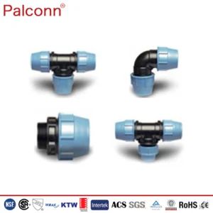 90mm PP Compression Fittings for Irrigation Pipe Color Green OEM Acceped Std as, ISO Origin China Brand Palconn Size - Weifang Palconn Plastics Technology Co., Ltd. - China