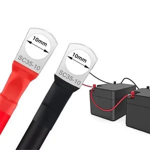 6 AWG Black and Red Battery Cable 6 Gauge Positive Negative Battery Wires with Ring Terminals Power Inverter Cables for Solar Boat Marine RV Car - Yueqing Chaochen Electronic Co., Ltd. - China