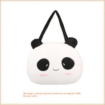 Panda Shoulder Bag Cuteanimal Purse Furry Zippers Bag Toys for Kids - Dongguan Lokwell Toys Co. Ltd. - China
