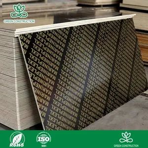 Green Construction 9mm Thickness Hardwood Black Film Faced Construction Plywood for Bridges - Jiangsu Green Bio-Environmental Protection Technology Co., Ltd. - China