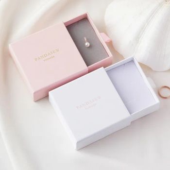 Pandasew Wholesale Custom Logo Colorful Jewelry Drawer Boxes in Minimalist Style of Eariing Necklace Bracelet Rings - Guangxi Yingneng Cloth Bag Co., Ltd. - China