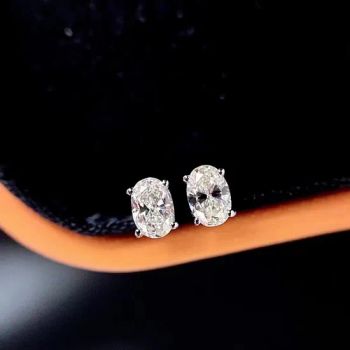 Lab Grown Diamond Manufacturer Oval Classic Diamond Earrings Customizable - Zhe Cheng Xinrui Diamond Tools CO., Ltd. - China