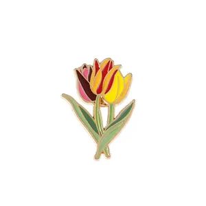 Stylish Customizable Gold Flower Lapel Pins for Fashionable Clothing - Zhongshan Baojianlong Trading Co., Ltd. - China