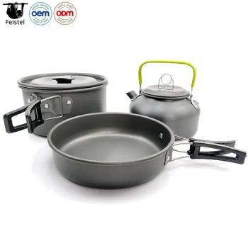 Utensils Cooking Cookware Sets Camping Tableware Outdoor Cookware Set Pots Tourist Dishes Bowler Kitchen Equipment - Anhui Feistel Outdoor Product Co., Ltd. - China