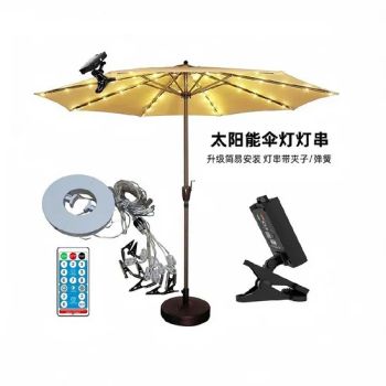 Clip Style Solar Umbrella Light Outdoor Beach Shading LED Light String - Henan Soulu Trading Co., Ltd. - China