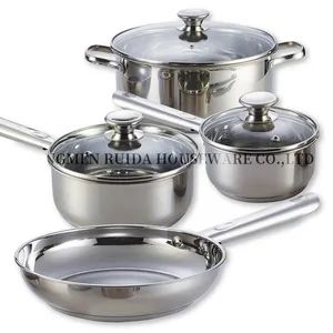 Stainless Steel 7PCS Saucepan Casserole Cookware Kitchenware Cooking Pot Set - Jiangmen Ruida Metal Products Co., Ltd. - China