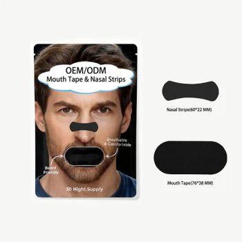 OEM Painless Peeling Latex-Free Beard Mouth Tape Sweat-Proof Extra Strength Nasal Strips for Nose Breathing - Athena Innovation (Shenzhen) Technology Co., Ltd. - China