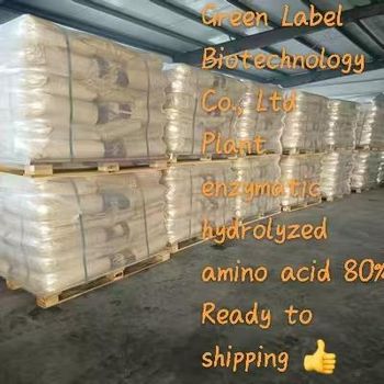 plant enzymatic hydrolyzed amino acid powder 80% Odor Odorless Texture Powder Color Pale Yellow Nitrogen Content ≥ 15% Organic Matter Content ≥ - Green Label Biotechnology Co., Ltd - China