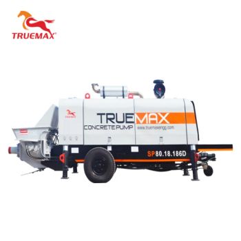 Hot Selling Machine Truemax Concrete Machinery Sp80.18.186D Stationary Hydraulic Putzmeister Diesel Cement Trailer Concrete Pump - Zhejiang Truemax Engineering Co., Ltd. - China