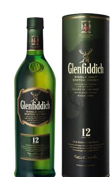 Glenfiddich 12 Year Old Scotch Whisky 750ml – Smooth and Mellow Single Malt from Speyside, Featuring Fresh Fruit Notes, Delicate Oak Spice, Balanced Finish, Crafted Using Traditional Methods, Ideal for Sipping, Entertaining Guests, or Gifting Occasions - agroturaspzoo - Poland